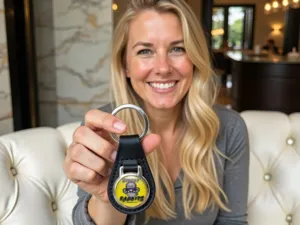 Designer Keyring Design Style Leather